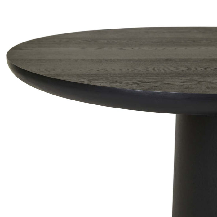 Seb Oval Dining Table - Black Oak