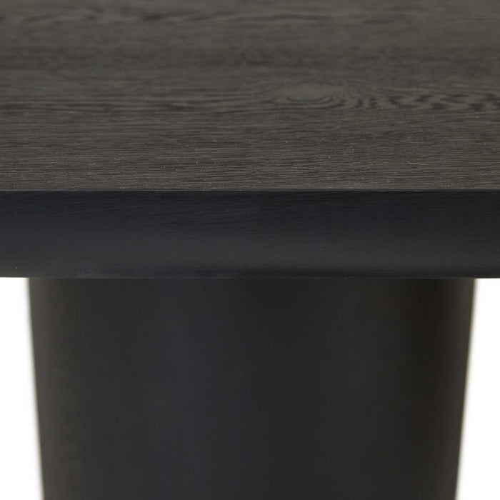 Seb Oval Dining Table - Black Oak