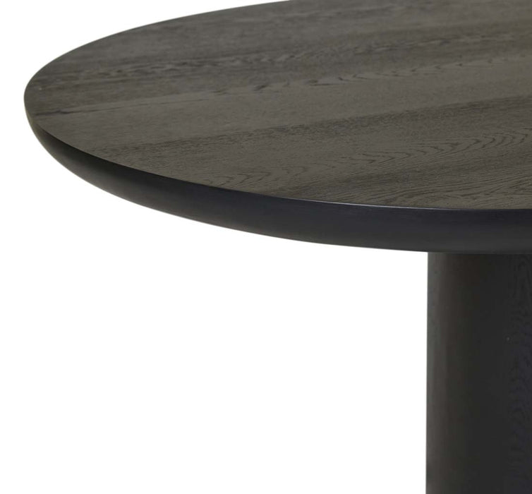 Seb Oval Dining Table - Black Oak