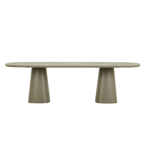 Valencia Dining Table - Faux Storm Terrazzo - Umber