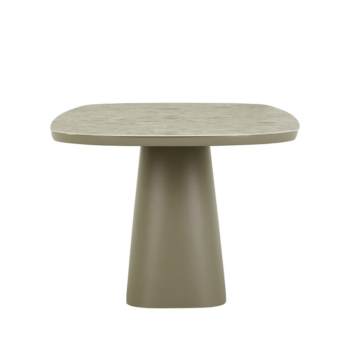 Valencia Dining Table - Faux Storm Terrazzo - Umber