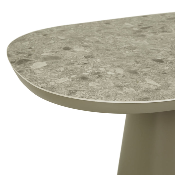 Valencia Dining Table - Faux Storm Terrazzo - Umber