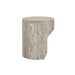 Atlas Pinnacle Side Table - Satin Grey Travertine