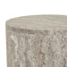 Atlas Pinnacle Side Table - Satin Grey Travertine