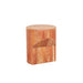 Atlas Pinnacle Side Table - Satin Red Travertine