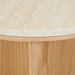 Elsie Side Table - Natural Travertine - Natural Ash