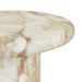 Lucia Curve Side Table - Faux Mocha Marble