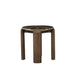 Willa Marble Side Table - Emperador Marble - Chocolate Oak