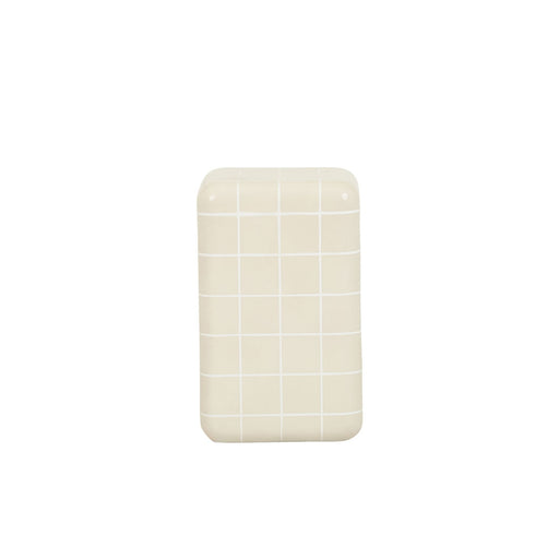 Seville Tiled Side Table 31 x 31 x 50cm - Buff