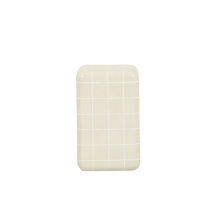 Seville Tiled Side Table 31 x 31 x 50cm - Buff