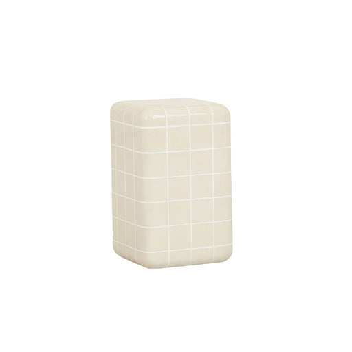 Seville Tiled Side Table 31 x 31 x 50cm - Buff