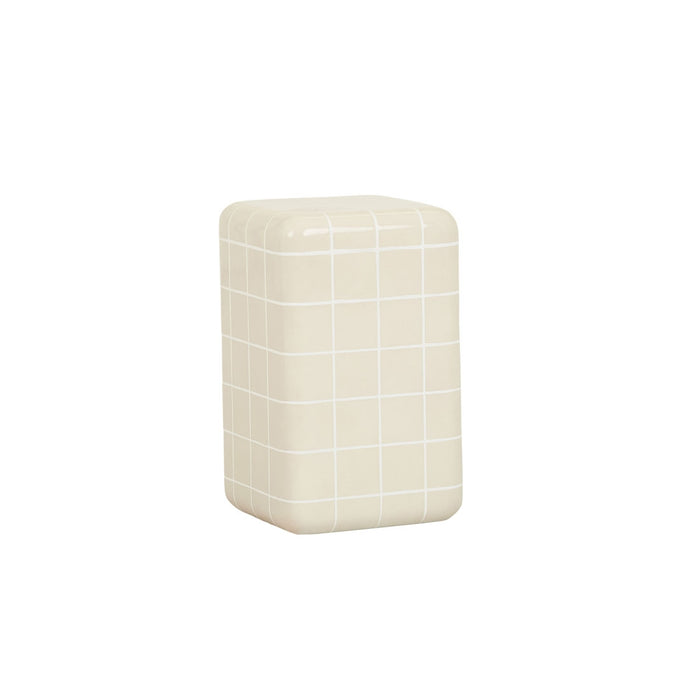 Seville Tiled Side Table 31 x 31 x 50cm - Buff