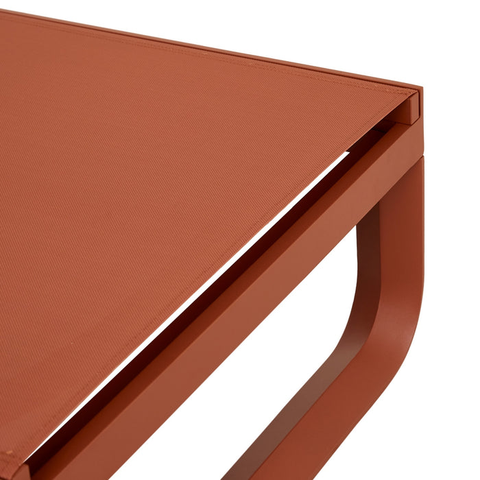 Pier Curve Sunbed - Terracotta