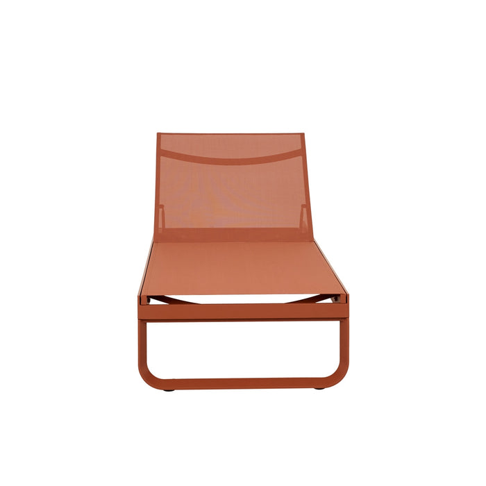 Pier Curve Sunbed - Terracotta
