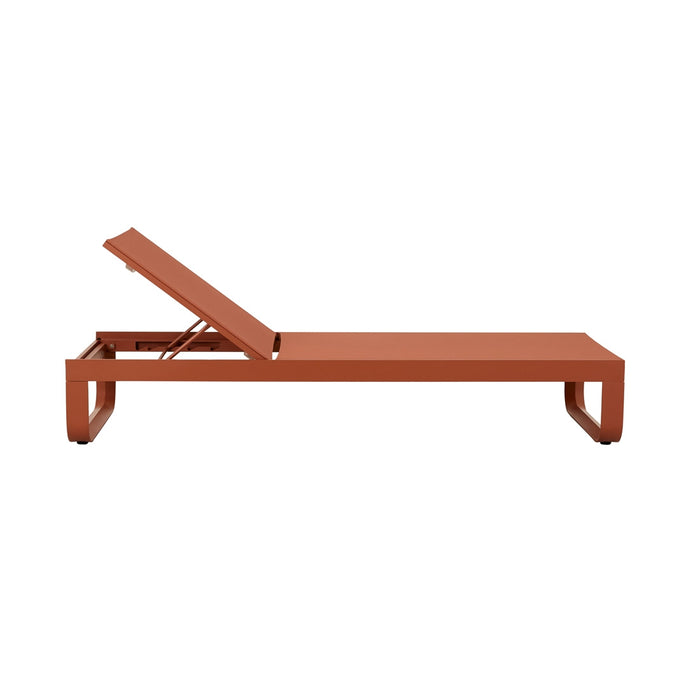Pier Curve Sunbed - Terracotta