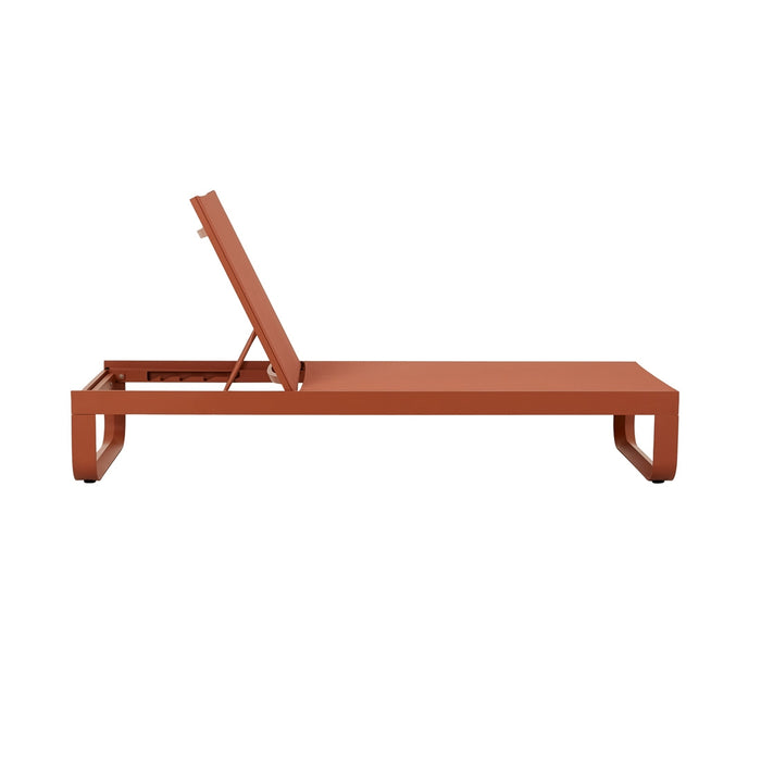 Pier Curve Sunbed - Terracotta