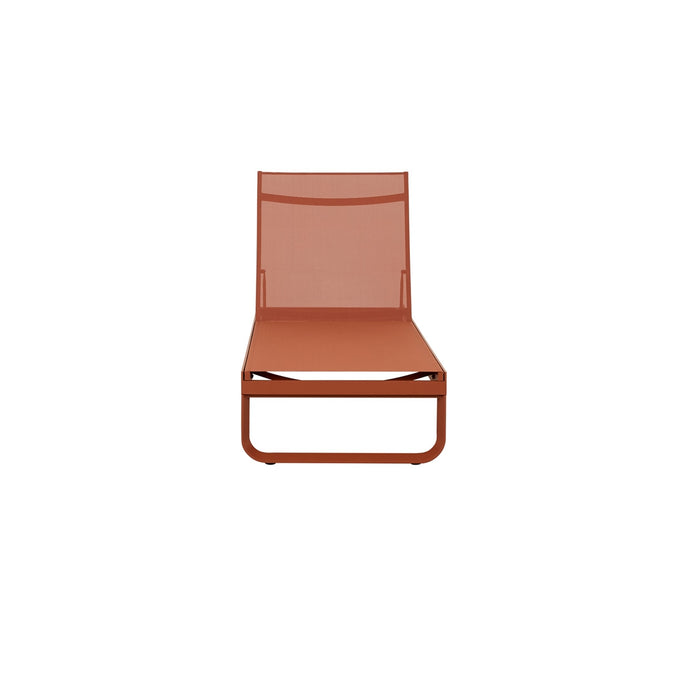Pier Curve Sunbed - Terracotta