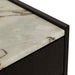 Elsie Bedside - Matt Ocean Marble - Matt Dark Oak