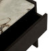 Elsie Bedside - Matt Ocean Marble - Matt Dark Oak