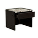Elsie Bedside - Matt Ocean Marble - Matt Dark Oak