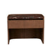 Elsie Bedside - Matt Rouge Marble - Smoked Ash