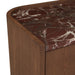 Elsie Bedside - Matt Rouge Marble - Smoked Ash