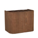 Elsie Bedside - Matt Rouge Marble - Smoked Ash
