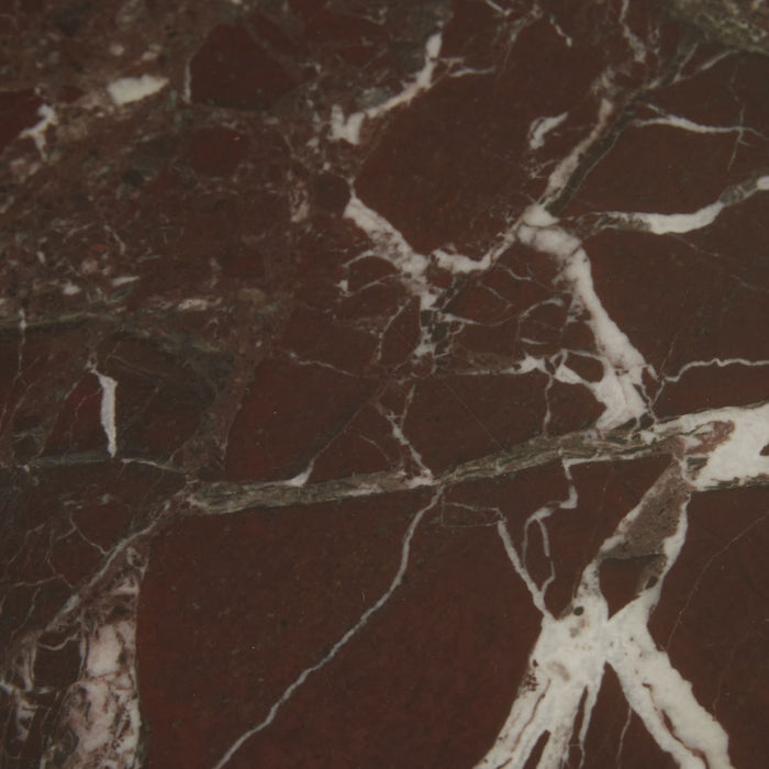 Elsie Bedside - Matt Rouge Marble - Smoked Ash