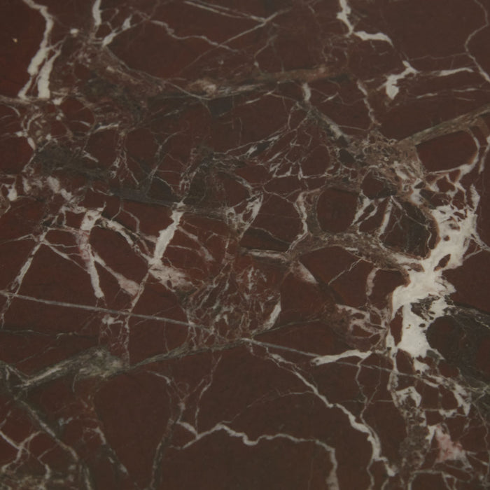 Elsie Bedside - Matt Rouge Marble - Smoked Ash