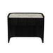 Elsie Bedside - Matt White Marble - Matt Dark Oak