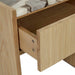 Elsie Bedside - Matt Ocean Marble - Natural Ash