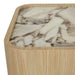 Elsie Bedside - Matt Ocean Marble - Natural Ash