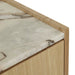 Elsie Bedside - Matt Ocean Marble - Natural Ash