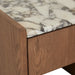 Elsie Bedside - Matt Ocean Marble - Smoked Ash