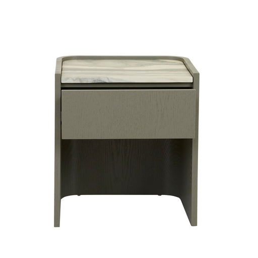 Elsie Bedside - Marine Marble - Thyme