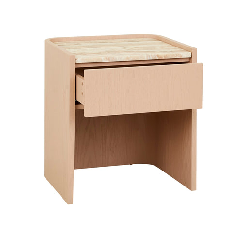 Elsie Bedside - Satin Onyx Travertine - Apricot