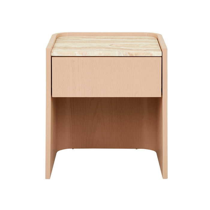 Elsie Bedside - Satin Onyx Travertine - Apricot