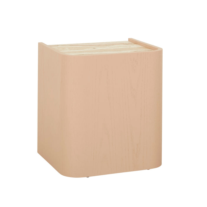 Elsie Bedside - Satin Onyx Travertine - Apricot