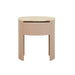 Oberon Crescent Marble Bedside - Satin Onyx Travertine - Dusk