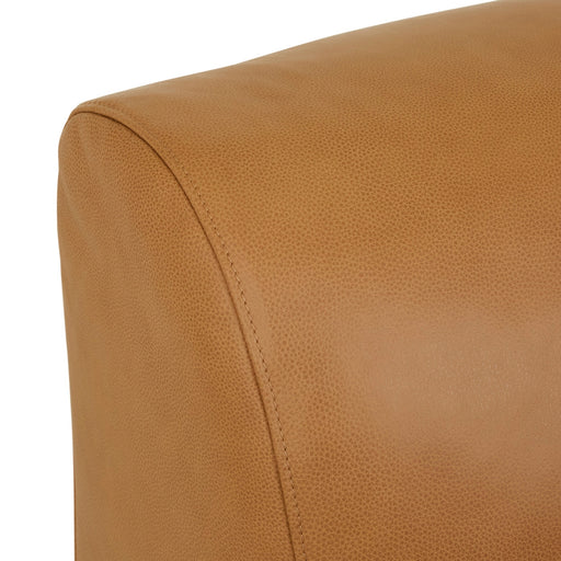 Alison 1 Seater Centre Sofa - Pecan Leather