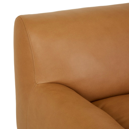 Alison 1 Seater Left Arm Sofa - Pecan Leather