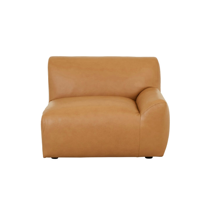 Alison 1 Seater Right Arm Sofa - Pecan Leather
