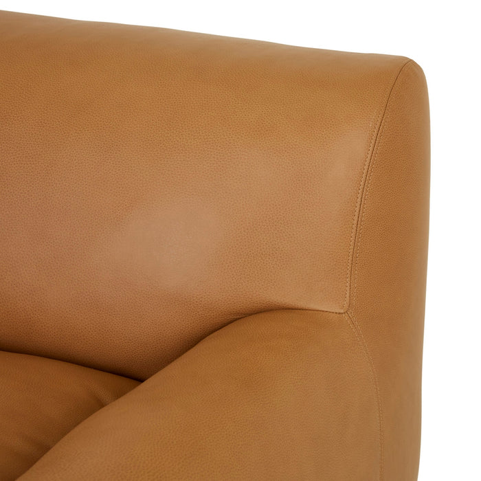 Alison 1 Seater Right Arm Sofa - Pecan Leather