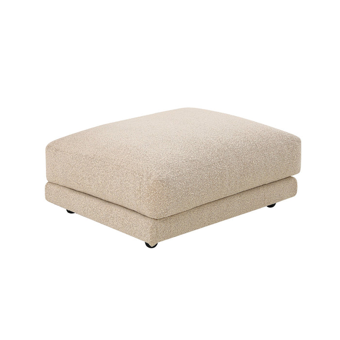 Felix Crest Ottoman - Moonbeam