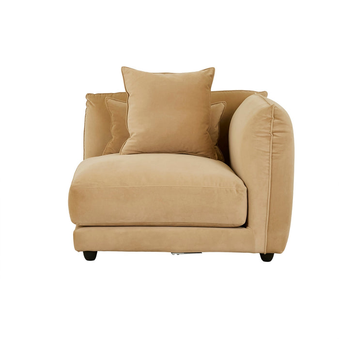 Felix Crest 1 Seater Right Corner Sofa - Cardamom Velvet