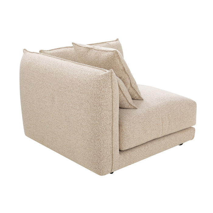 Felix Crest 1 Seater Right Corner Sofa - Moonbeam