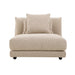 Felix Crest 1 Seater Centre Sofa - Moonbeam
