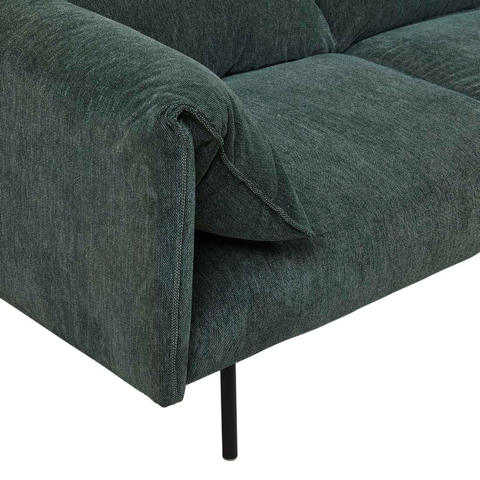 Felix Fold 3 Seater Sofa - Evergreen