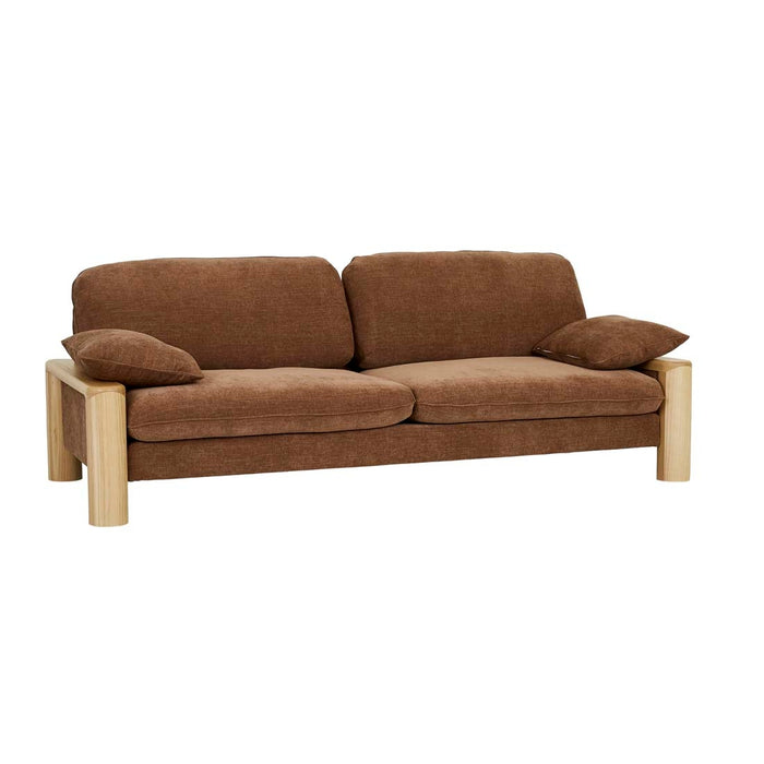 Hugo Remy 3 Seater Sofa - Copeland Hazel - Natural Ash