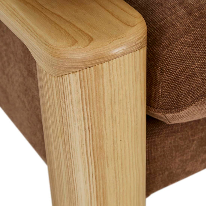 Hugo Remy 3 Seater Sofa - Copeland Hazel - Natural Ash